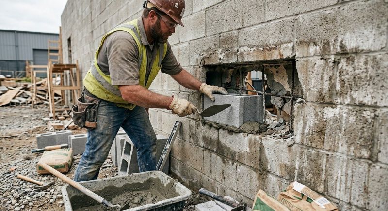 Block Wall Repair in Bonaire, GA