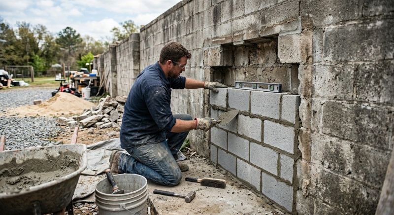 Block Wall Repair in Cochran, GA