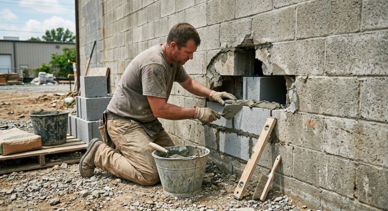 Block Wall Repair in Perry, GA