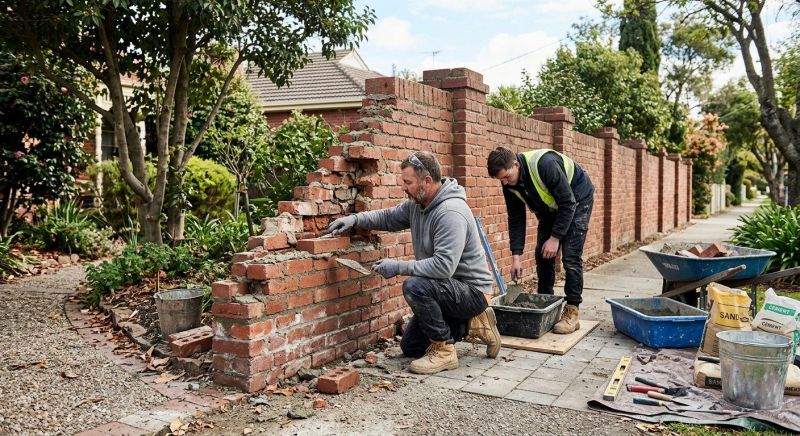 Brick Fence Repair in Warner Robins, GA