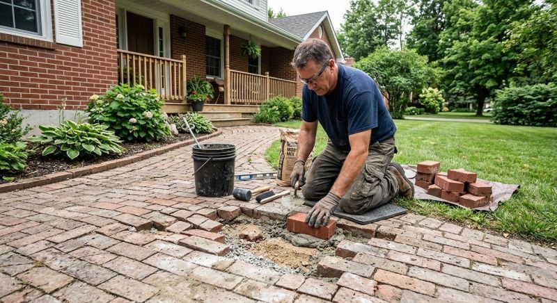 Brick Flatwork Repair in Unadilla, GA