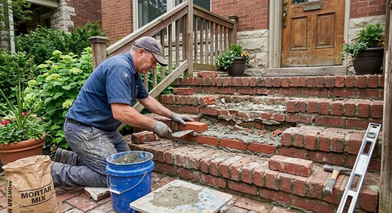 Brick Pathway Repair in Warner Robins, GA