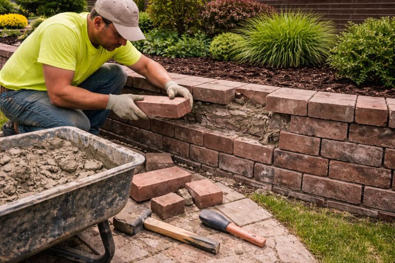 Brick Retaining Wall Repair in Warner Robins, GA