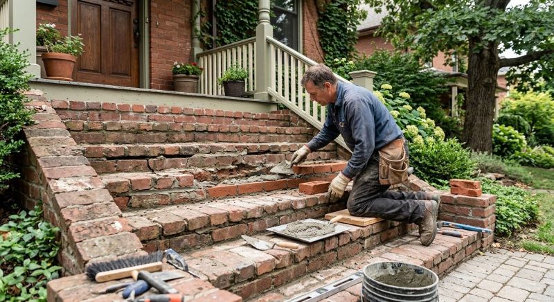 Brick Stairs Repair in Unadilla, GA