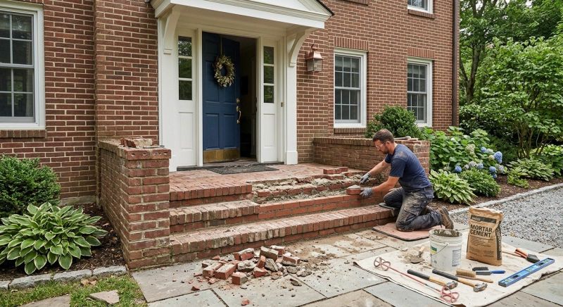 Brick Stoop Repair in Warner Robins, GA