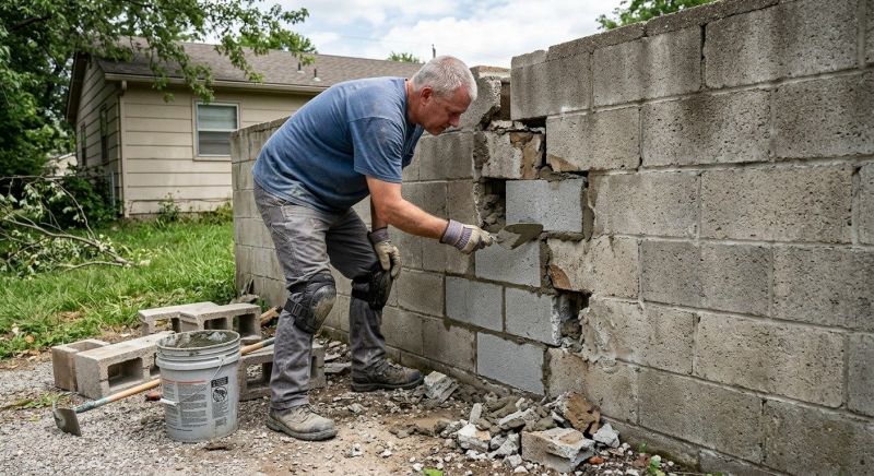 Cement Block Repair in Warner Robins, GA