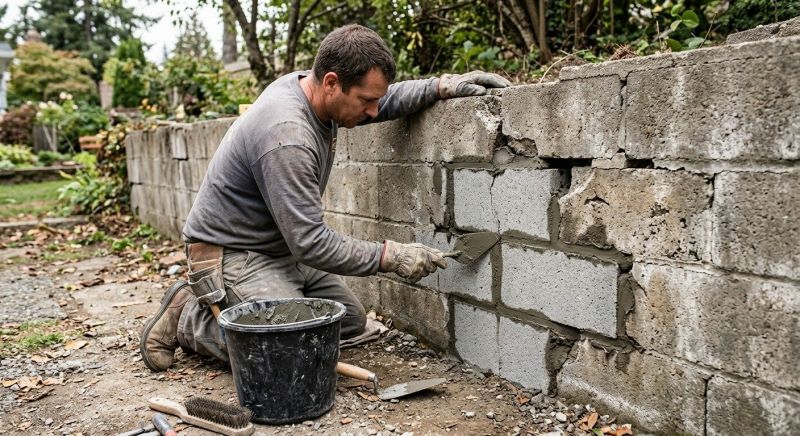 Concrete Block Repair in Byron, GA