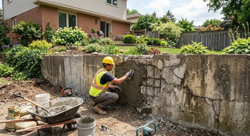 Retaining Wall Repair in Byron, GA