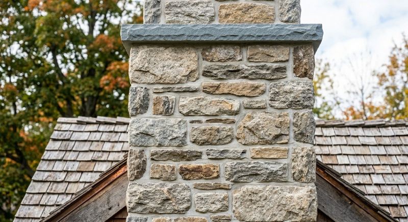 Stone Chimney Installation in Houston County, GA