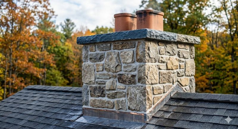 Stone Chimney Installation in Perry, GA